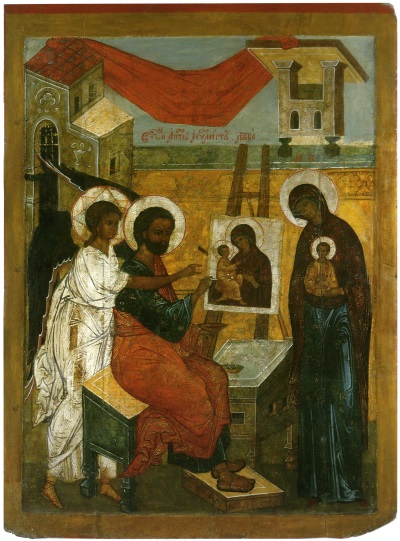 Евангелист Лука, пишущий икону Богоматери.