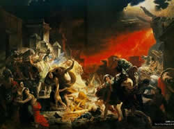 Картина К. Брюлова «Последний день Помпеи»